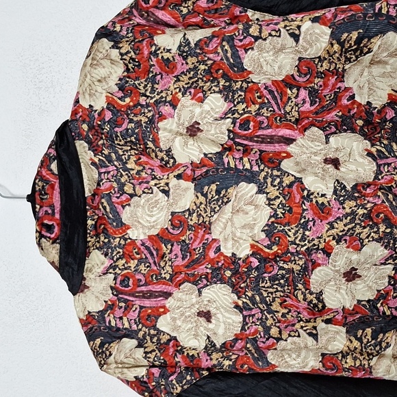 Vintage South Harbour Retro Floral Indie Sleaze Baroque Windbreaker Jacket *M/P - Picture 10 of 13